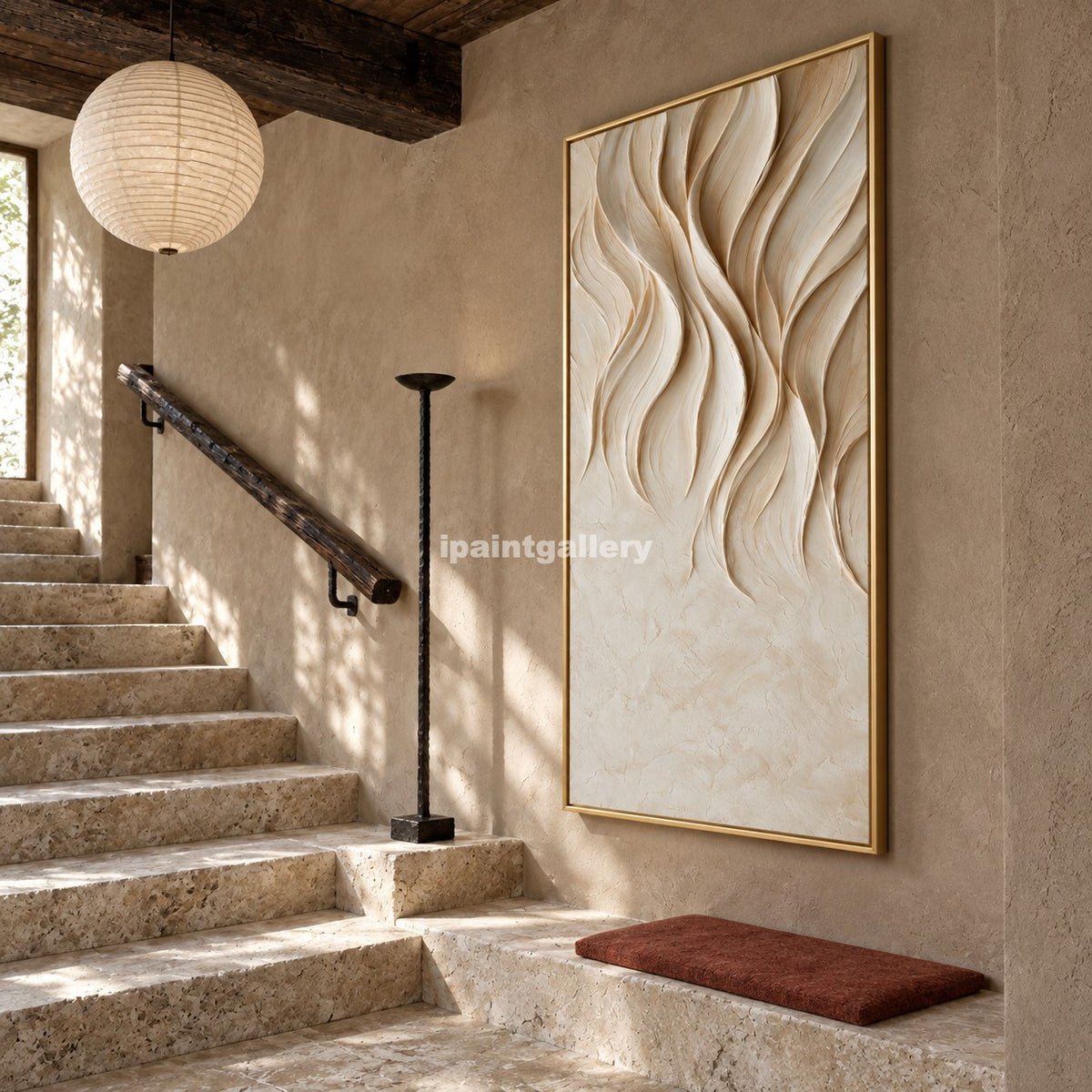 Rising Petals – Ivory Sculptural Botanical Wall Art#LT25