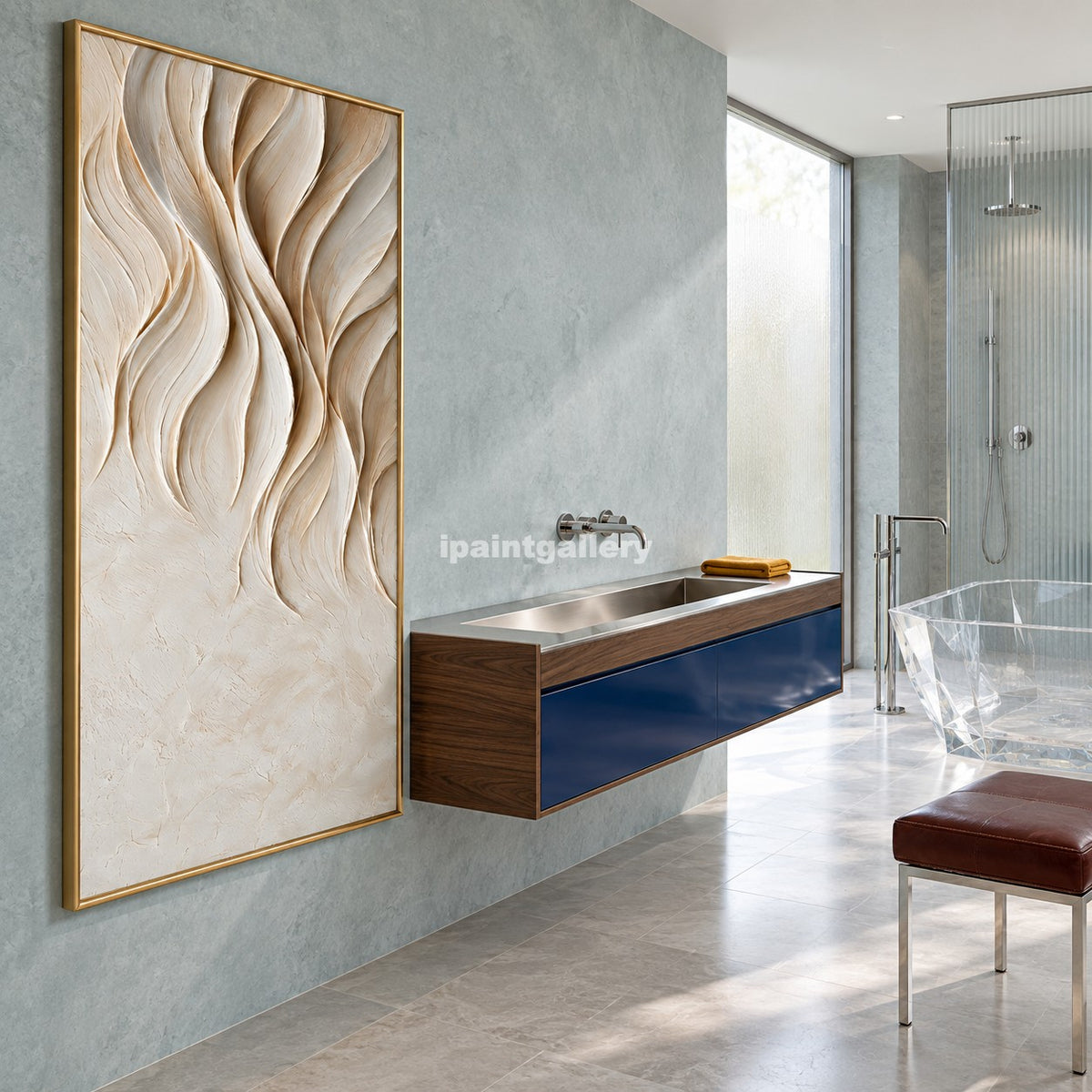 Rising Petals – Ivory Sculptural Botanical Wall Art#LT25