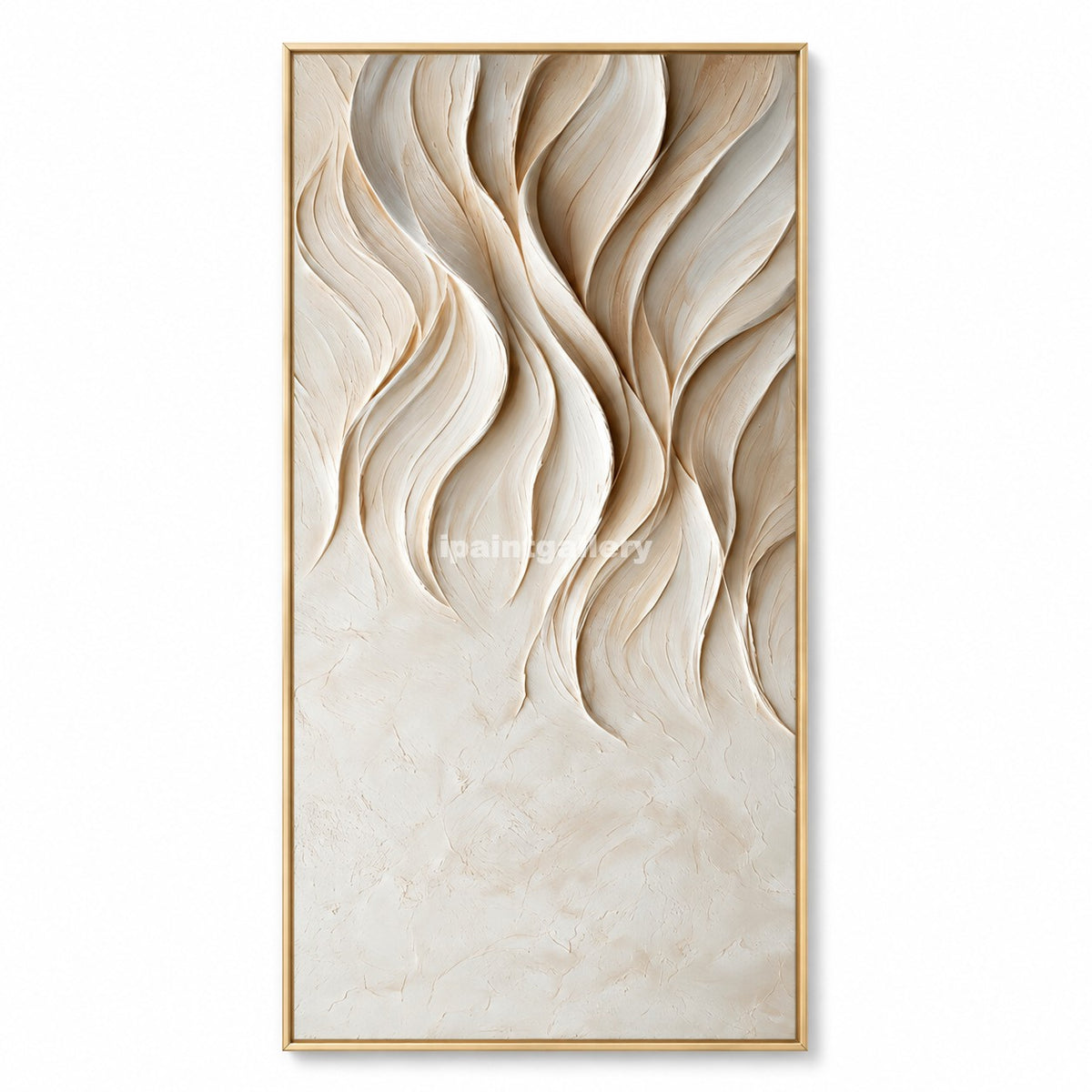 Rising Petals – Ivory Sculptural Botanical Wall Art#LT25